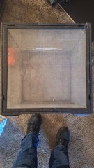 18×18×18 Glass Tank Enclosure Mesh Screen Top Lid And Front Access Door