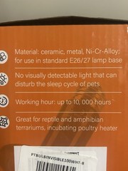reptile ceramic heat lamp bulb
