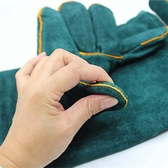 Animal Handling Anti-Bite Gloves, Reinforced Leather Welding Gloves for Garde…