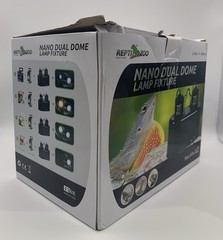 ReptiZoo Mini Duel Lamp Dome Dual-Bulb Fixture New Open Box
