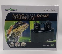 ReptiZoo Mini Duel Lamp Dome Dual-Bulb Fixture New Open Box