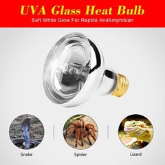 2 Pack 100W UVA Reptile Basking Spot Bulb Full Spectrum Sun Light Heat Lamp
