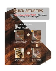 5 Pcs 24×12 Wire Rack Covers for Shelves – Wood Shelf Covers for Wire