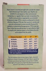 AQUA CULTURE REPTILE Basking Bulb Incandescent Lighting 60 Watt (1 Bulb) New