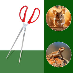 2pcs Snake Feeding Tongs, 15 inch Snake Hook Snake Grabber Tool Snake Stick Rept