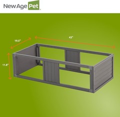New Age Pet ECOFLEX Large Gray Mojave Reptile Stacker Durable Composite