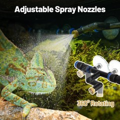Oiibo Reptile Mister Fogger, 2.2L Solo Adjustable Starter Mister for Reptile …