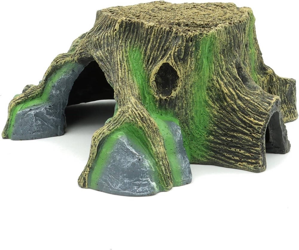 Resin Large Turtle Tank Accessories Reptile Hideouts Cave Habitat Decor Gecko