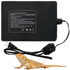 Hamiledyi Reptile Heating Pad 23W, Waterproof Under Tank Heater Mat 8×12 Inch…