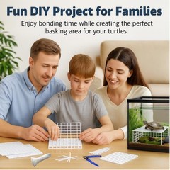 12 PCS DIY Turtle Basking Platform Tools and Accessories for Creative Layouts…