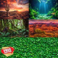 Riivvdise Gobi Grey Tank Background 48x18in