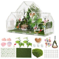 20-Piece Jumping Spider Enclosure Kit, Acrylic Terrarium with 360° View & Mag…