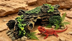LWT Beard Dragon,Lizard and Reptile Hide,Fish Tank Accessories Hides,Aquarium…