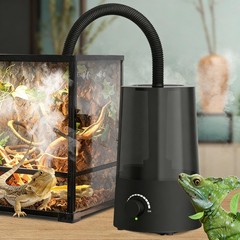 2.5L Reptile Fogger Mister Humidifier With Integrated Tank, Digital Timer