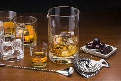 Cork & Mill Cocktail Mixing Glass, Old Fashioned Kit, Large 24 oz Crystal Coc…