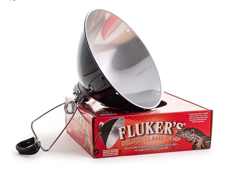 Flukers Fluker’s Deluxe 10” Reptile Clamp Lamp w/Switch 250 Watt 6’ Cord NEW