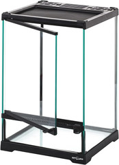 Mini Reptile Glass Terrarium,Front Opening Door Full View Visually Appealing Min