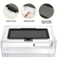 Reptile Terrarium Amphibian Tank Spider Cages Snake Cage 7×11.8×5.9inch Suitable