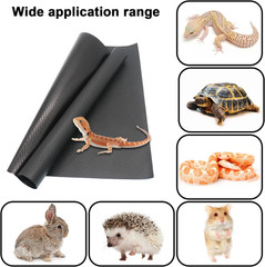 2-Pack Reptile Carpet Mats, Two-Tone Substrate for Bearded Dragons, Geckos, Snak