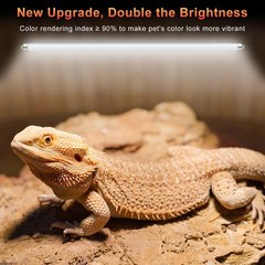 2 Pack 24W T5 UVB 10.0 Reptile Light, UVA UVB Fluorescent Tube, Desert Bulb