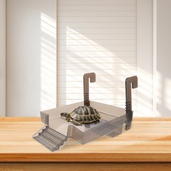 Pet Turtle Basking Area Resting Dock Aquatic Ramp Platform Tank Aquarium