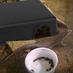 Medium Reptile Hide Box Small Animal Hideaway Texture Snake Lizard Gecko