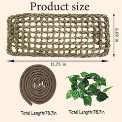 5 PCS Tank Accessories for Bearded Dragon Include Resin Classical Castle Rept…