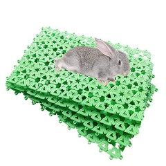 Hamiledyi Rabbit Cage Mats 6 Pcs Rabbit Resting Mat for Wire Floor Cages Plas…