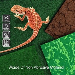 2PCS Reptile Carpet 20 Gallon, Pet Terrarium Liner, Reptiles Cage Mat/Substra…