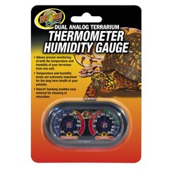 Zoo Med (2 Pack) Economy Analog Dual Thermometer and Humidity Multi-colored