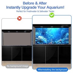 Aquarium Background & Fish Tank Background – Ultra HD Static Cling, No Tap