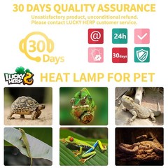 New Upgrade 3 Pack 100W Reptile Heat Lamp Bulb (3nd Gen, Safer), Amphibian UV…