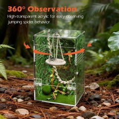 Jumping Spider Enclosure Hammock Kit,Ventilation Praying Mantis Habitat
