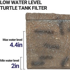 3 in 1 Turtle Tank Filter W/ Basking Platform & Detachable Bridge Terrarium New
