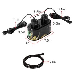 Nano Dual Dome Reptile Light Fixture and 25W Reptile Heat Lamp Combo Pack, Mi…
