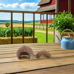 4 Pcs Coconut Hideout for Reptiles Hermit Crab Tank Hideouts Gecko Cave