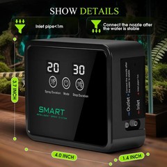 Automatic Reptile Mister for Reptile Tank Smart Reptiles Mister System with Time