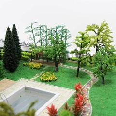 CP122 Artificial Model Grass Mat Trains Dark Green 40x100cm or 15.7‘’