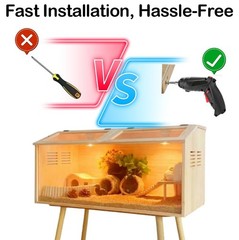 32″x16″x16″ Chick Brooder Box with Heat Lamp, Thermometer, Feeder & Waterer Set