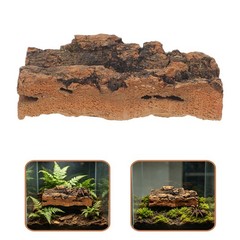 10Pcs Reusable Cork Bark Flats for Reptile Tank Natural Climbing Wall Decor