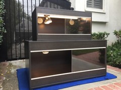Custom Reptile Terrarium w/ Heat & UVB Light – Bearded Dragon Enclosure Tank