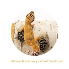 Artificial Birch Log Hide Reptile Shelter Leopard Gecko Young Bearded Dragon …