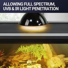 REPTI ZOO 30 Gallon PVC Tall Reptile Tank, 18x18x24 Reptile Terrarium for Fro…