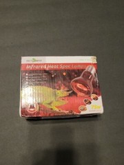 Reptizoo 75W Infrared Spot Heat Lamp Bulbs Red Light Glass 2 Bulb Value Pack
