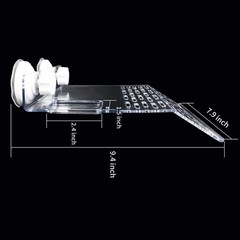 Turtle Habitat Platform 9.45 Inch Clear Acrylic Basking Space for Active Turtles