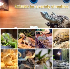 100W Reptile Heat Lamp Bulb Full Spectrum UVA UVB Sun Light for Reptile