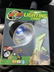 Zoo Med Reptile Mini Deep Dome Tropical Terrarium Lighting & Light Bulb Combo