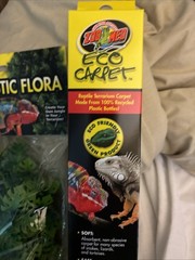 Zoo Med Eco Carpet/Vine/Flora/UVB & Day Bulb/ Thermometer Reptile New