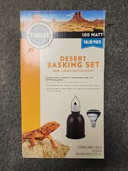 Thrive Reptile Pet Desert Basking Dome and Bulb Set 100 Watt