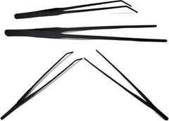 2Pcs 10.5″ Reptile Stainless Steel Long Tweezers Feeding Tongs, Lizards Snake Ge